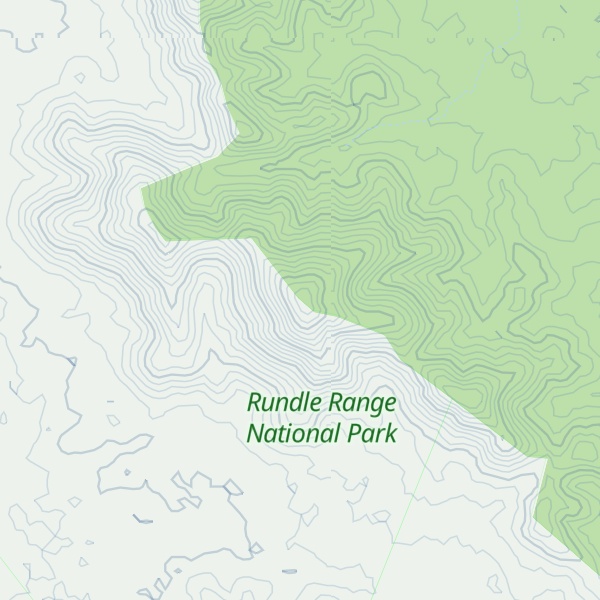 Map of Rundle Range