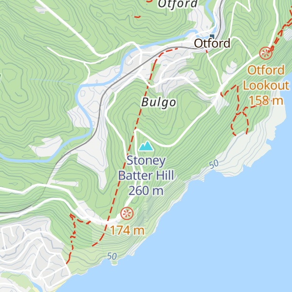 Map of Stoney Batter Hill