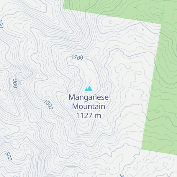 Map of Manganese Mountain
