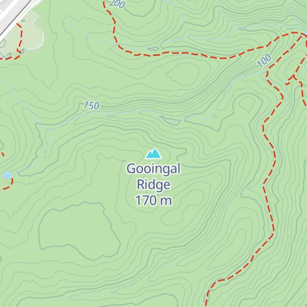 Map of Gooingal Ridge