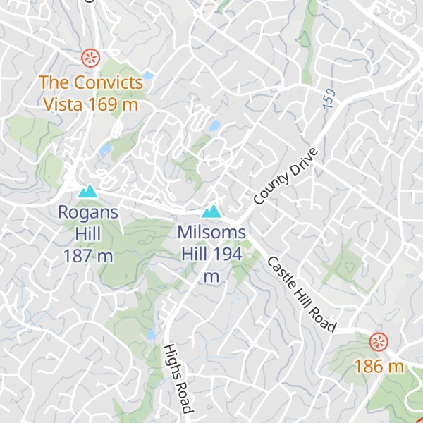 Map of Milsoms Hill
