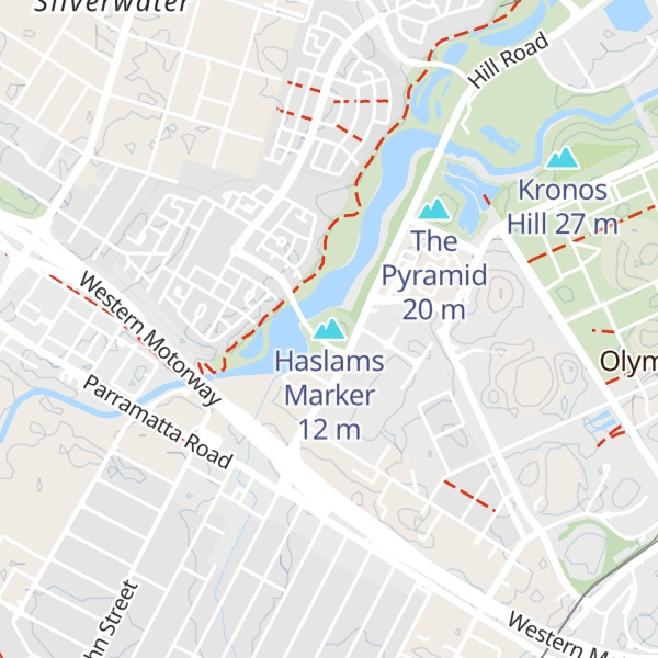 Map of Haslams Marker