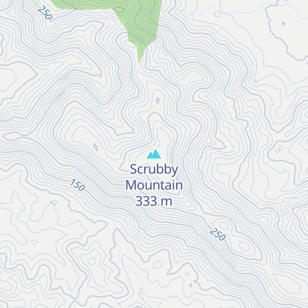 Map of Scrubby Mountain