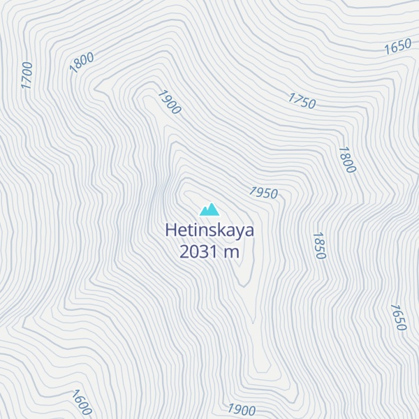 Map of Hetinskaya
