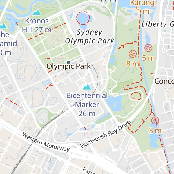 Map of Bicentennial Marker