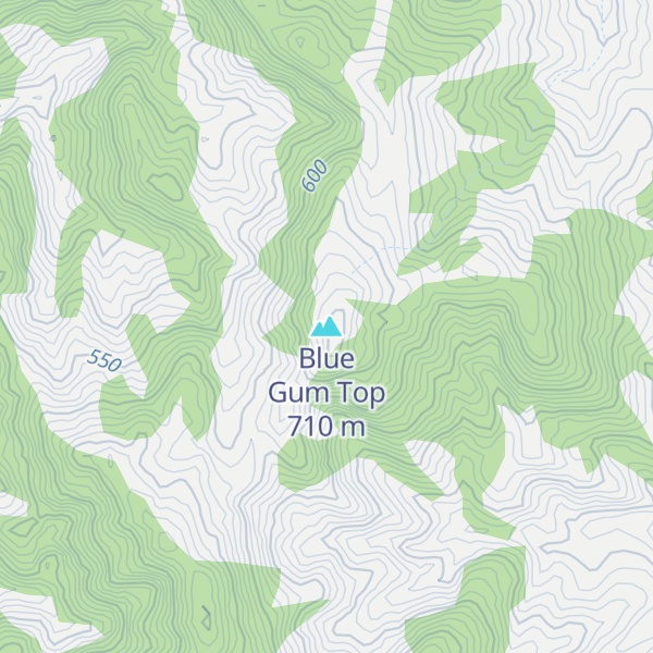 Map of Blue Gum Top