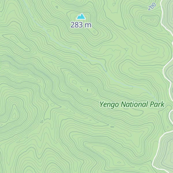Map of Mount Baxter