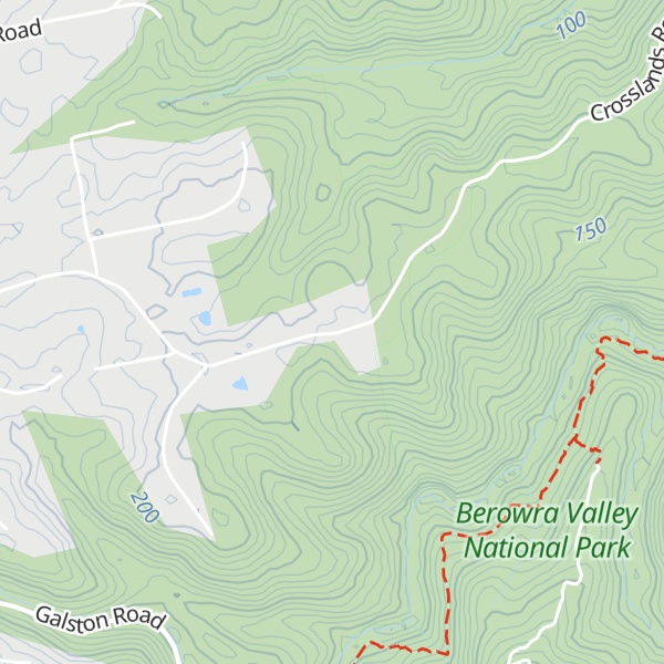 Map of Galston Ridge