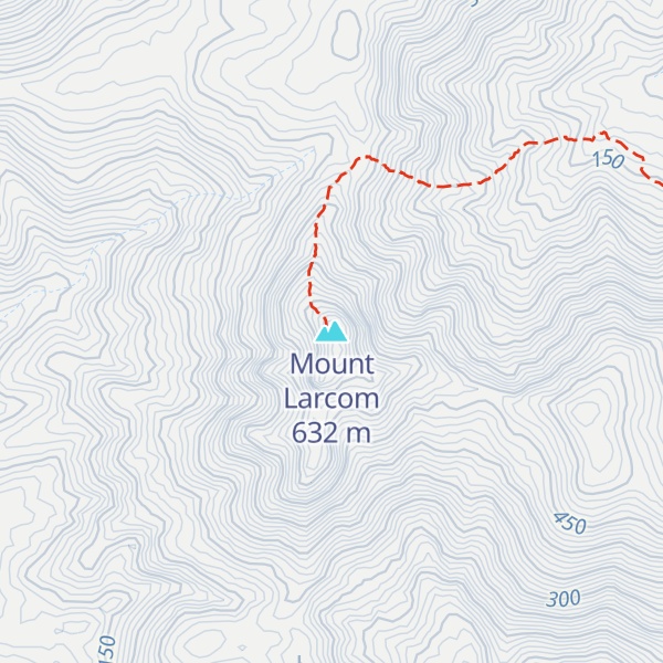 Map of Mount Larcom