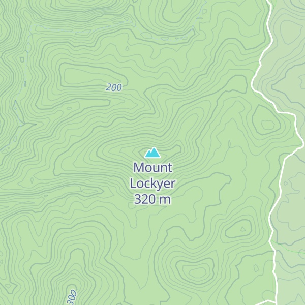 Map of Mount Lockyer