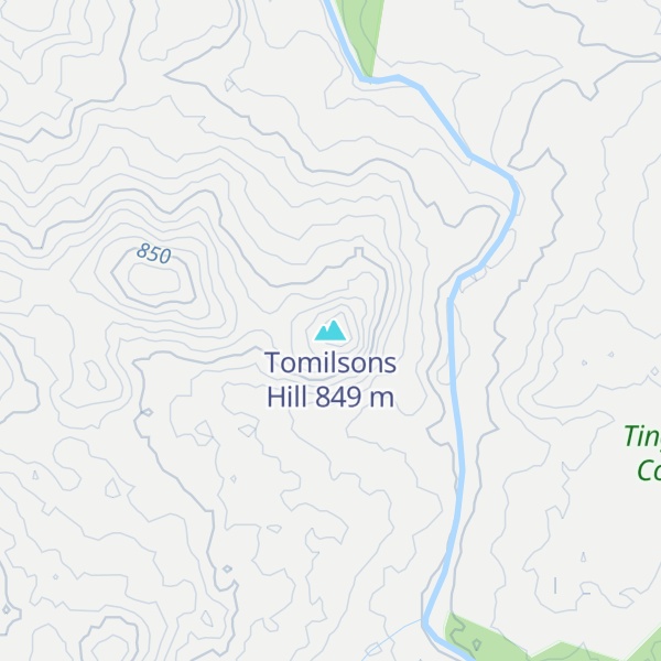 Map of Tomilsons Hill