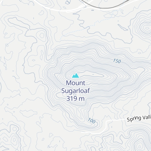 Map of Mount Sugarloaf