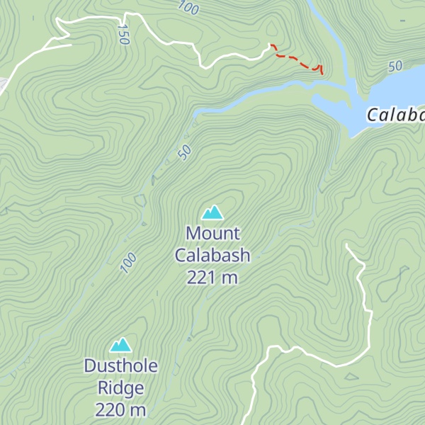 Map of Mount Calabash