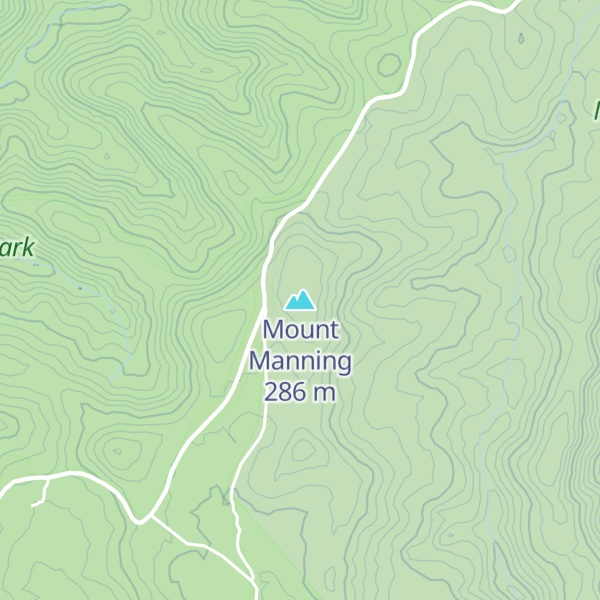 Map of Mount Manning