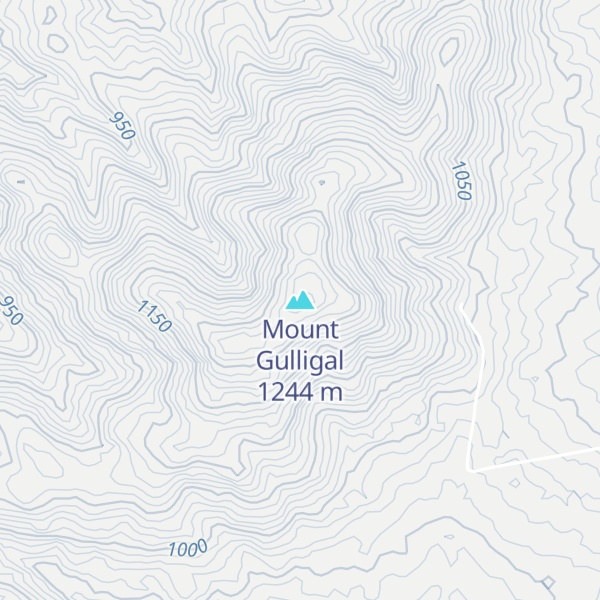 Map of Mount Gulligal