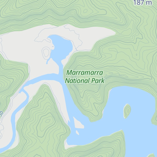 Map of Mount Blanche