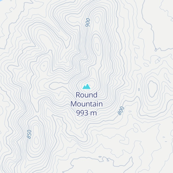 Map of Round Mountain