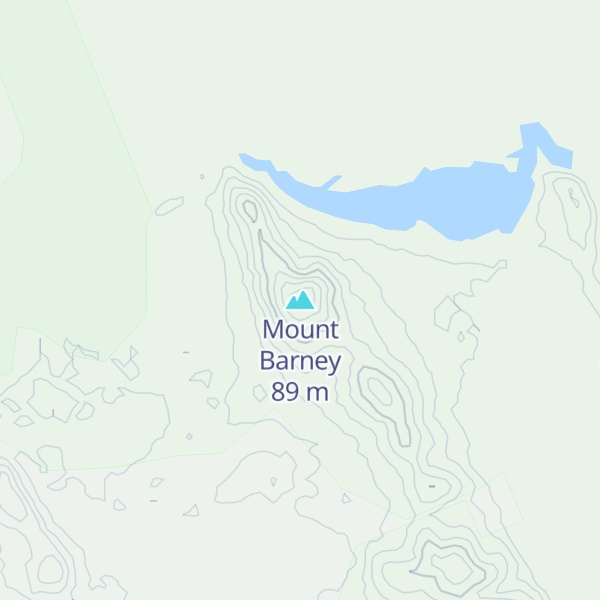 Map of Mount Barney