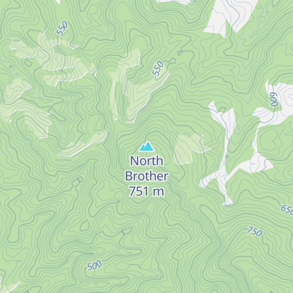Map of North Brother