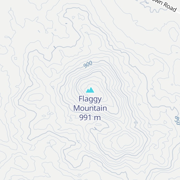 Map of Flaggy Mountain