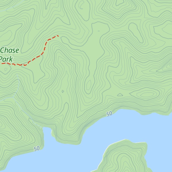 Map of Looking Glass Spur