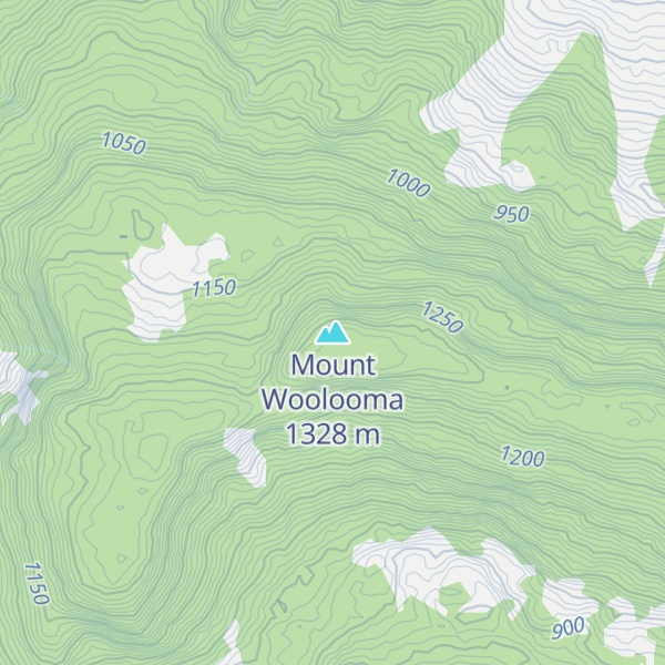 Map of Mount Woolooma
