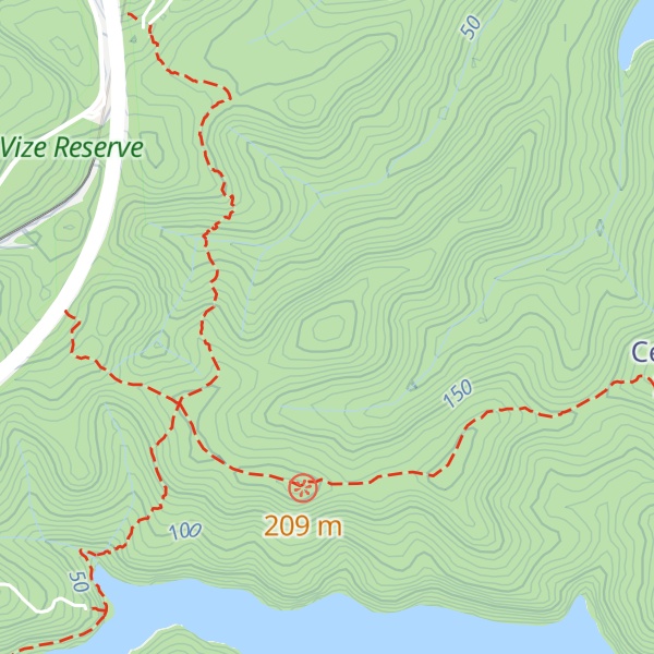 Map of Ten Bob Ridge