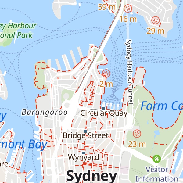 Map of The Rocks Visitor Centre