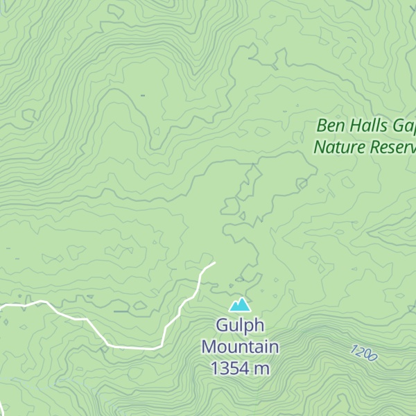 Map of Gulf Mountain