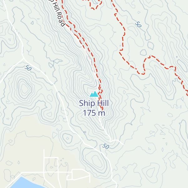 Map of Ship Hill