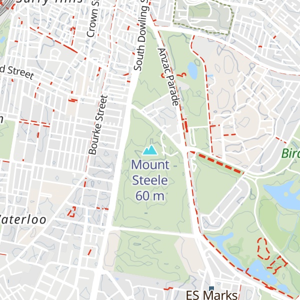 Map of Mount Steele