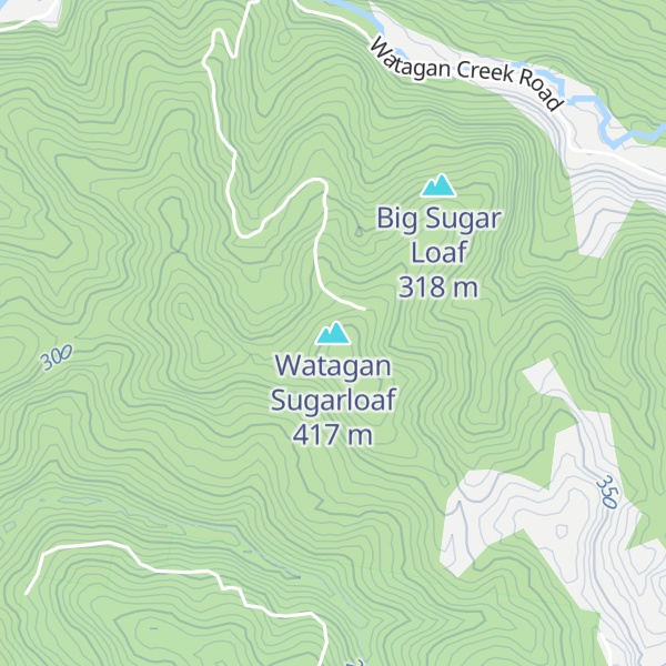 Map of Watagan Sugarloaf