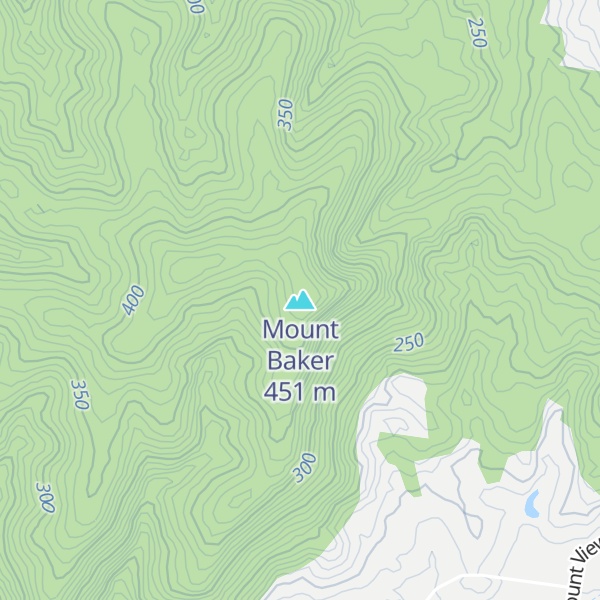Map of Mount Baker