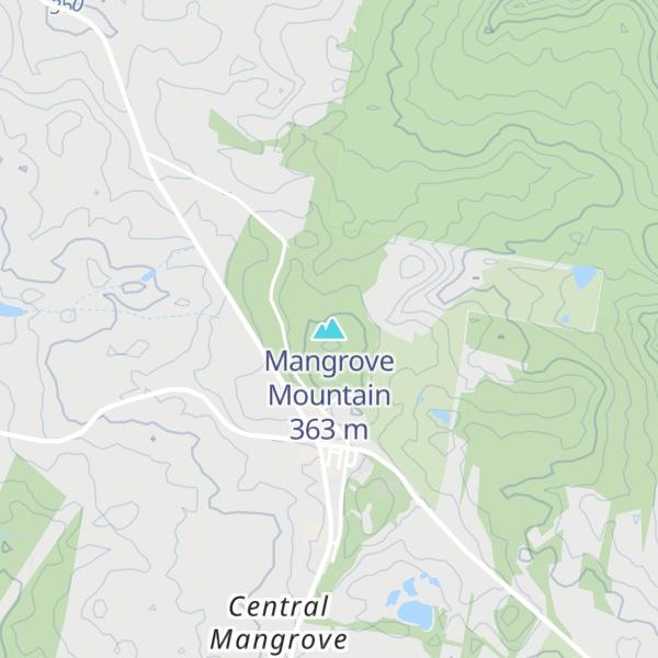 Map of Mangrove Mountain