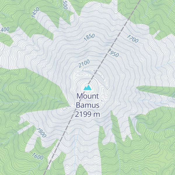 Map of Mount Bamus