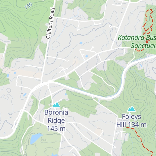 Map of Boronia Spur