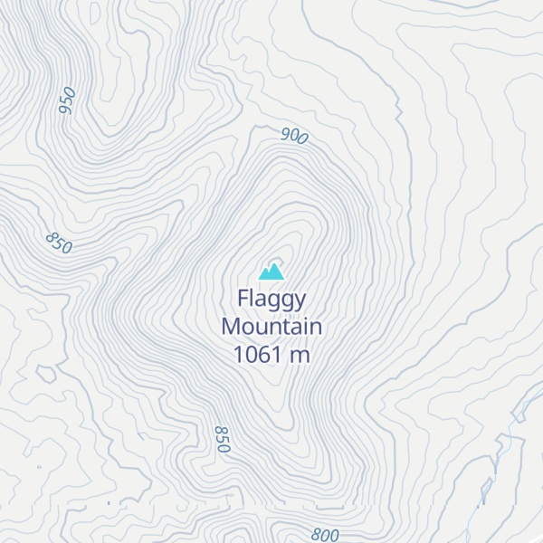 Map of Flaggy Mountain