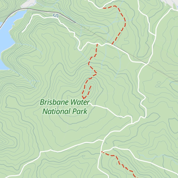 Map of Mount Wondabyne