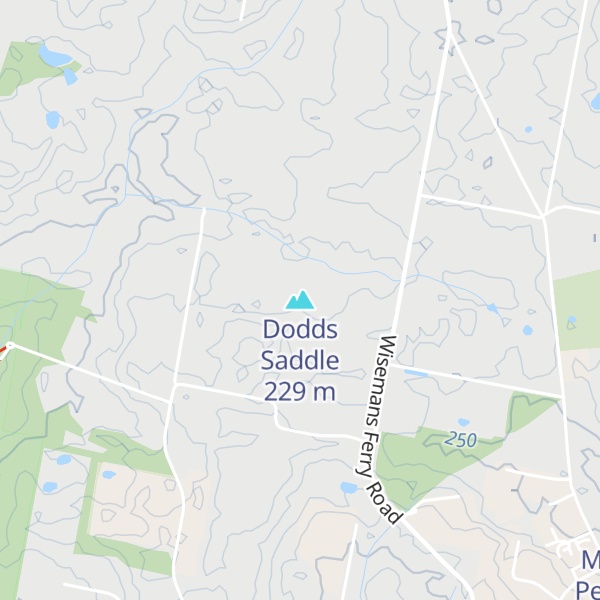 Map of Dodds Saddle