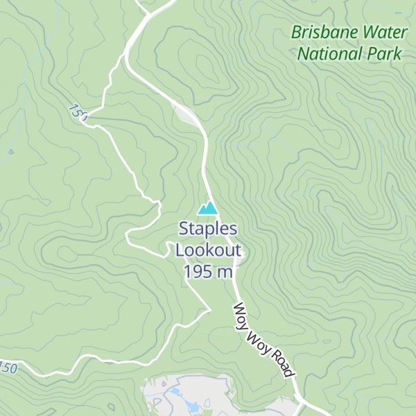 Map of Staples Lookout
