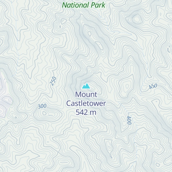 Map of Mount Castletower