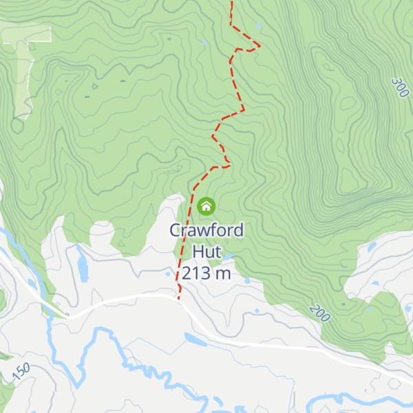 Map of Crawford Hut