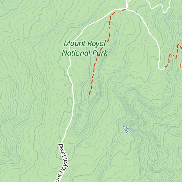 Map of Pieries Peak