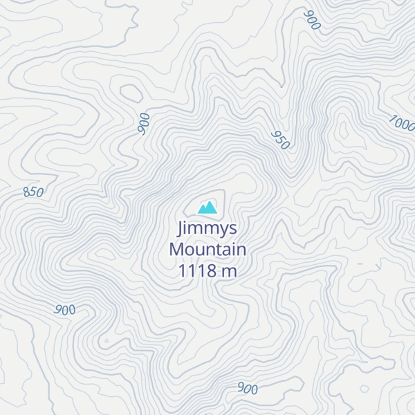 Map of Jimmys Mountain