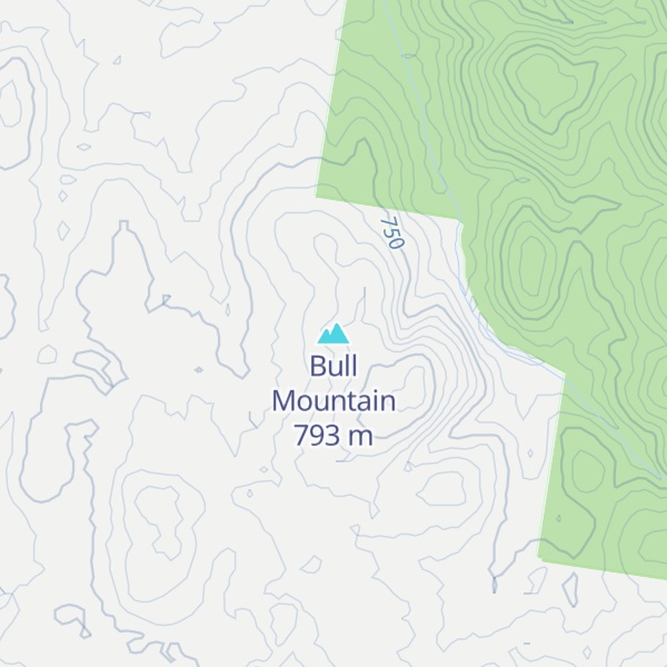 Map of Bull Mountain