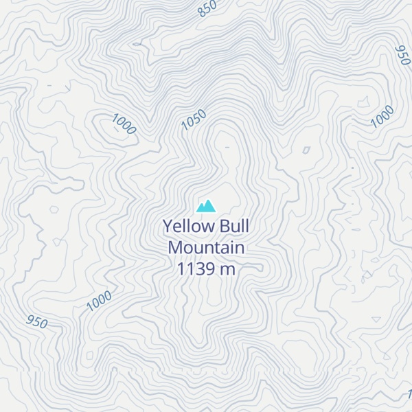 Map of Yellow Bull Mountain