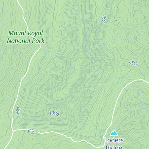 Map of Mount Royal