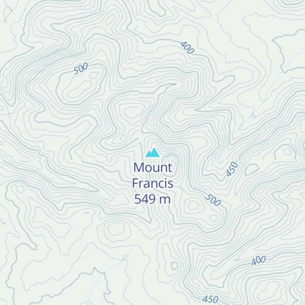 Map of Mount Francis