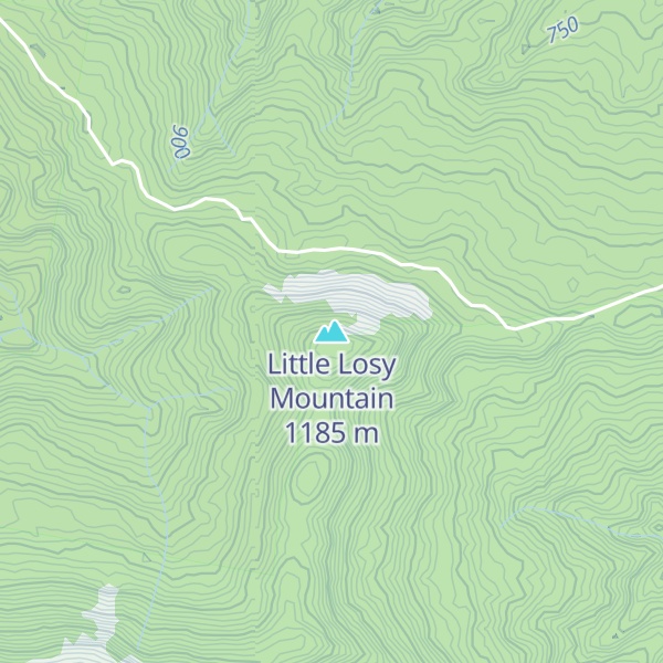 Map of Little Losy Mountain
