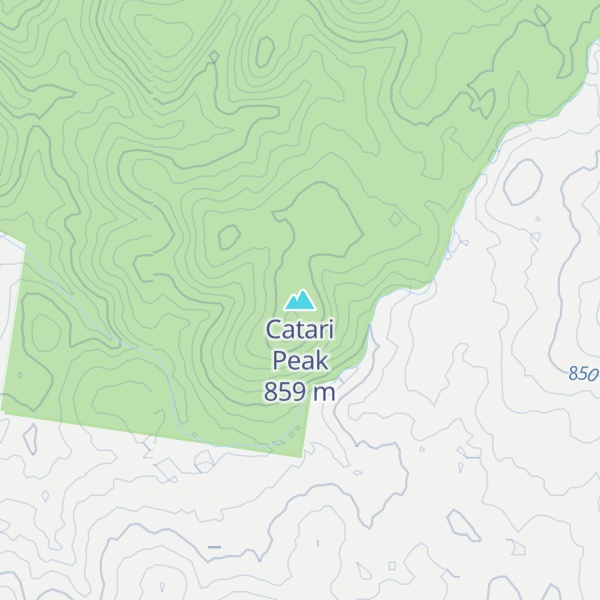 Map of Catari Peak